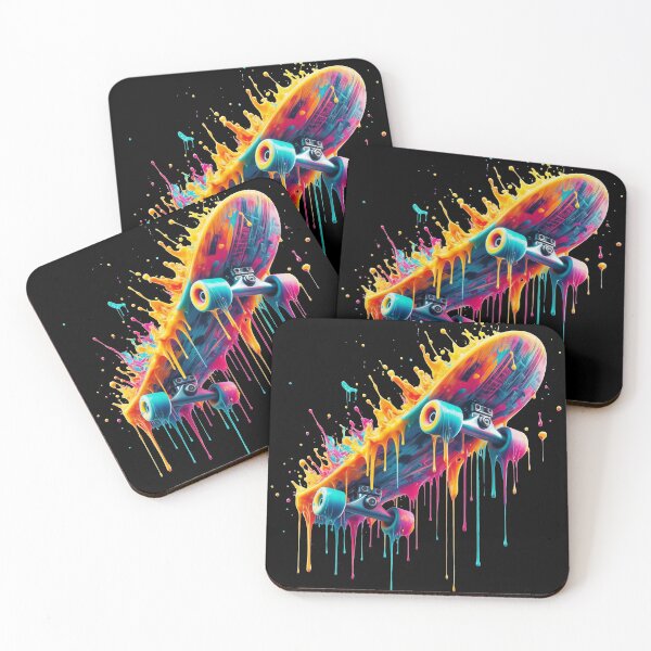 Item preview, Color Splash Skateboard - Bold Urban Art designed and sold by latelierdechris.