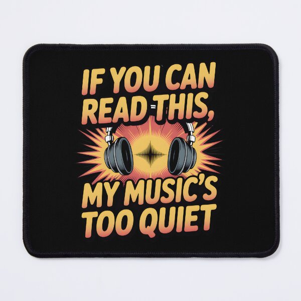 Item preview, Too Quiet? – Funny Music Headphones Design with Attitude designed and sold by Fragy72.