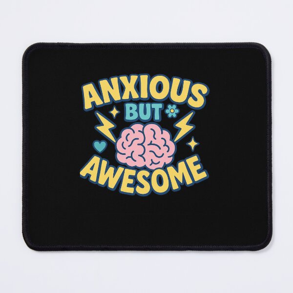 Item preview, Anxious But Awesome Funny Mental Health Design designed and sold by CoolCreative.