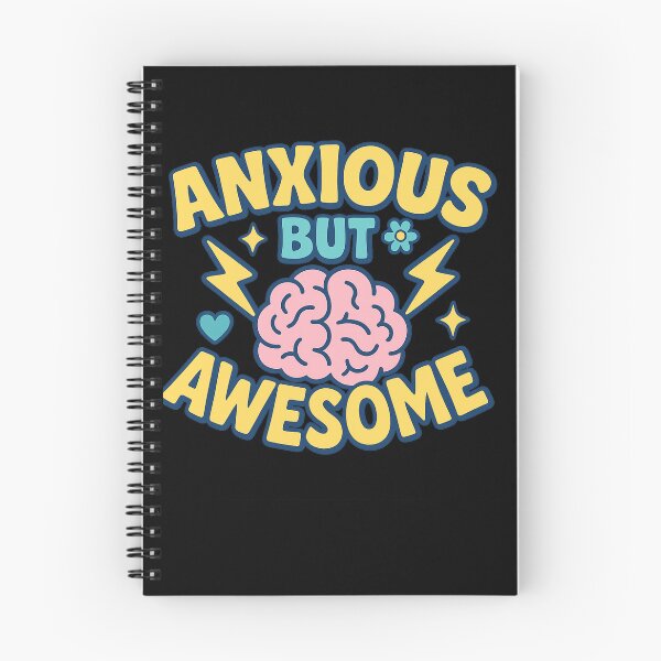 Item preview, Anxious But Awesome Funny Mental Health Design designed and sold by CoolCreative.