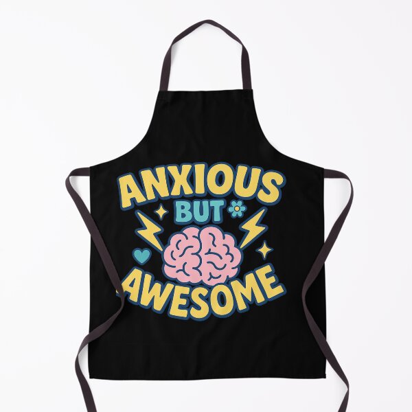 Item preview, Anxious But Awesome Funny Mental Health Design designed and sold by CoolCreative.