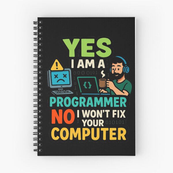 Item preview, Yes i am a programmer, No i won't fix your computer designed and sold by yinon-h.