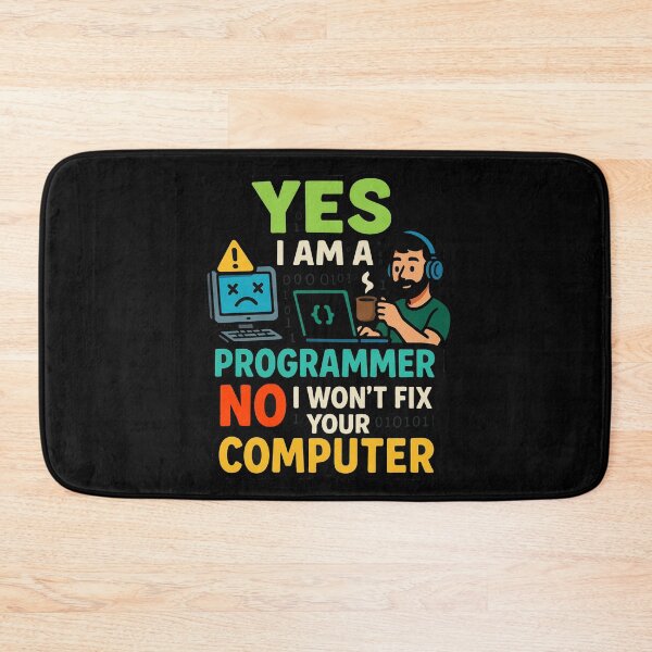 Item preview, Yes i am a programmer, No i won't fix your computer designed and sold by yinon-h.