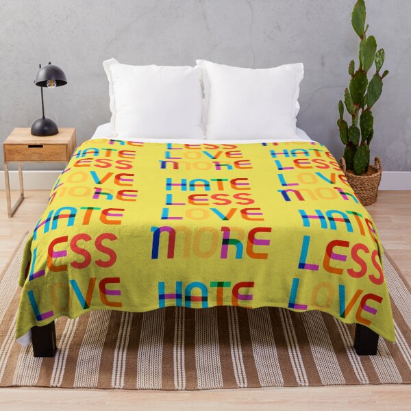 Item preview, Hate less love more, positive saying designed and sold by Mauswohn.