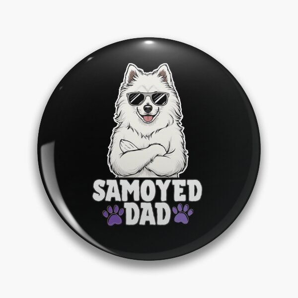Item preview, Samoyed Dad – Fluffy, Loyal, and Always Smiling designed and sold by GoodyPaws.