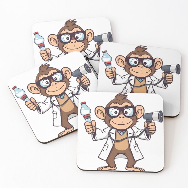 Item preview, The doctor is a monkey. designed and sold by SanchillShop.