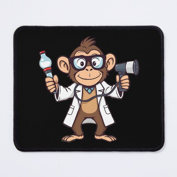 Item preview, The doctor is a monkey. designed and sold by SanchillShop.
