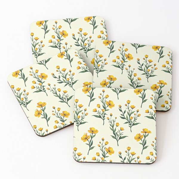 Item preview, Cheerful Yellow Wildflowers - Watercolor Pattern designed and sold by Ajay Creative Studio.