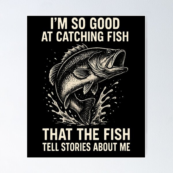 Item preview, Bass Fishing Angler Funny Fisherman Catching Fish designed and sold by MOHITSALVI.