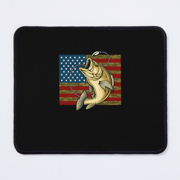 Item preview, Fishing Camouflage US American Flag Bass Fish Fisherman Camo designed and sold by MOHITSALVI.