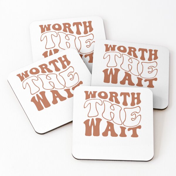 Item preview, Worth The Wait Retro Groovy Typography designed and sold by XuanhieuBp.