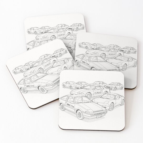 Item preview, JDM car illustration line art designed and sold by sabartgunpla.