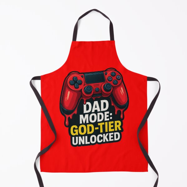 Item preview, Dad Mode: God-Tier Unlocked – Bold Gamer Dad Controller Design designed and sold by Sepinik.