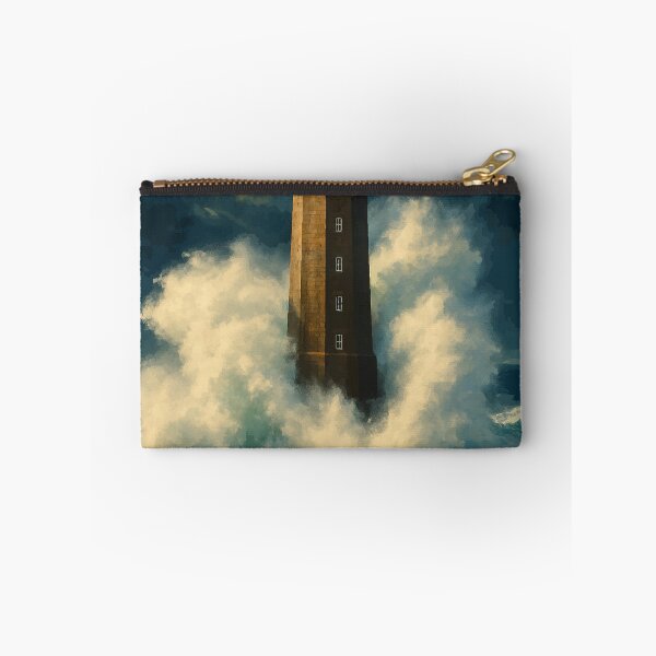 Item preview, Jument Lighthouse - Vintage Ouessant Storm Poster designed and sold by Atelier Brume.