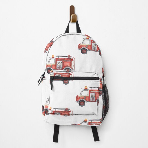 Item preview, Watercolor Fire Truck Engine Illustration designed and sold by XuanhieuBp.