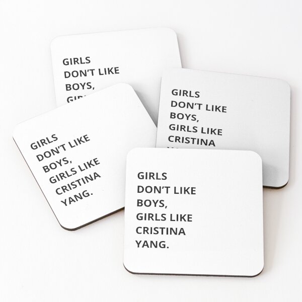 Item preview, Girls don't like boys, girls like Cristina Yang designed and sold by -Joanne-.