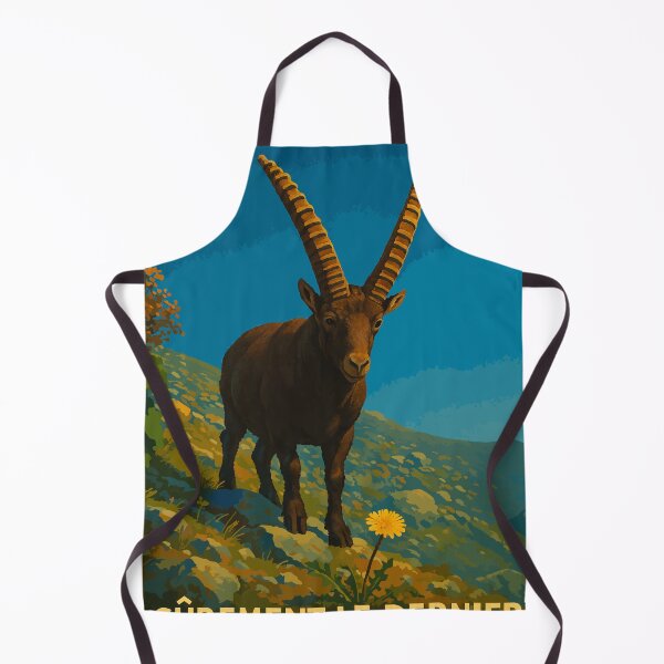 Item preview, Funny Ibex - Humorous mountain poster designed and sold by Atelier Brume.