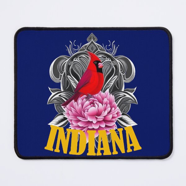 Item preview, Cardinal Bird With Peony Indiana State Tattoo Art designed and sold by taiche.