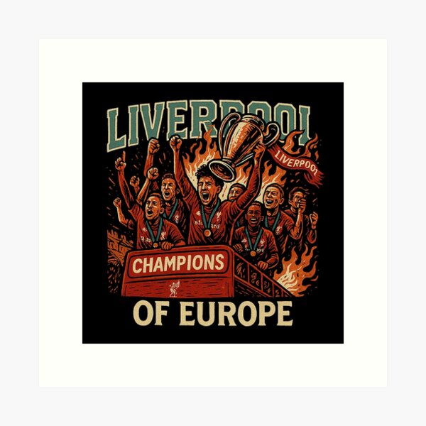 Item preview, Liverpool Champions of Europe Victory Art designed and sold by zzz888.