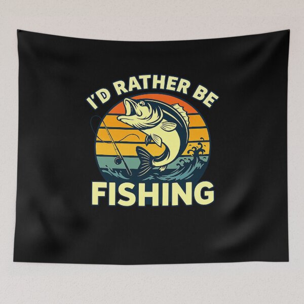 Item preview, Funny Id Rather Be Bass Fishing-Shirt Men Boy Fisherman Dad designed and sold by cawtoon.