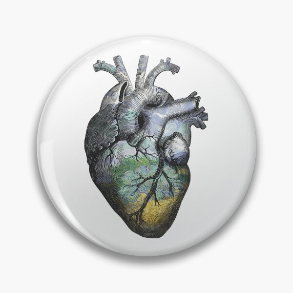 Item preview, Anatomical Heart: Vincent van Gogh - Wheat Field With Cypresses designed and sold by Gezzoto's Brewery.