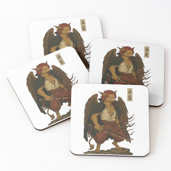 Item preview, Winged Yokai Warrior - Red Haired Beast with Magic Katana 翼の妖怪戦士 - 赤髪の魔刀獣人 designed and sold by Wearablestore.