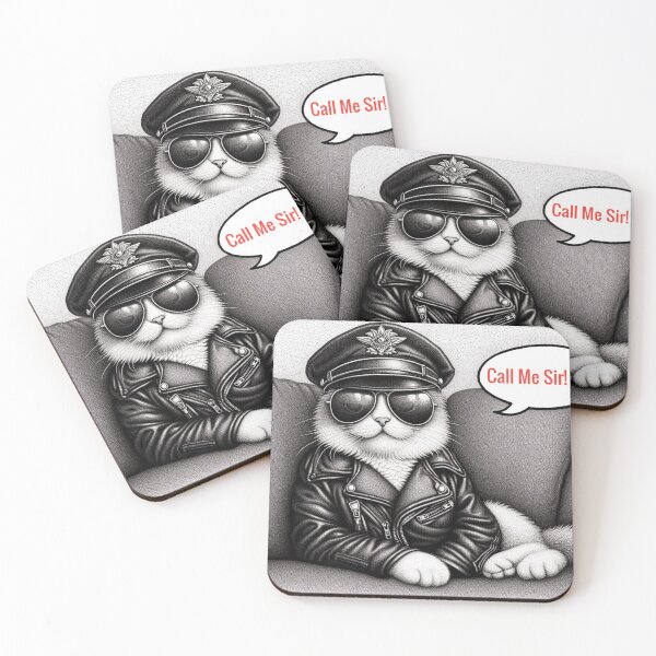 Item preview, Leather Catz - Comical Leather Sir Daddy Cat Gay Pride Graphic Design designed and sold by ItsAKinkThing.