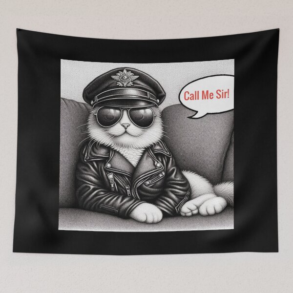 Item preview, Leather Catz - Comical Leather Sir Daddy Cat Gay Pride Graphic Design designed and sold by ItsAKinkThing.