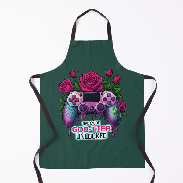 Item preview, Dad Mode God-Tier Unlocked – Gamer Dad Design with Roses and Controller designed and sold by Sepinik.