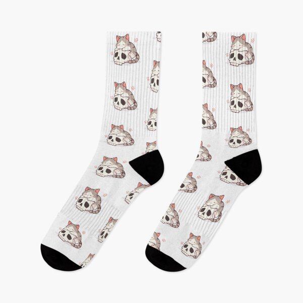 Item preview, Cat on a skull designed and sold by MendaciousMina.