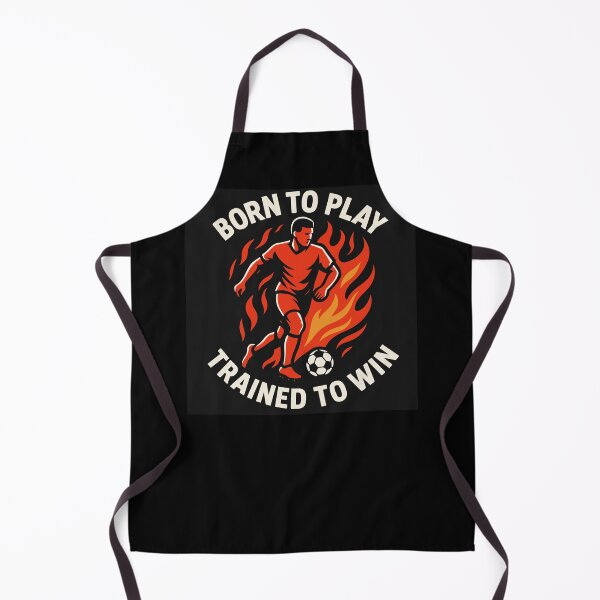 Item preview, A soccer player with a ball in flames running and text designed and sold by EchoOfSilence.