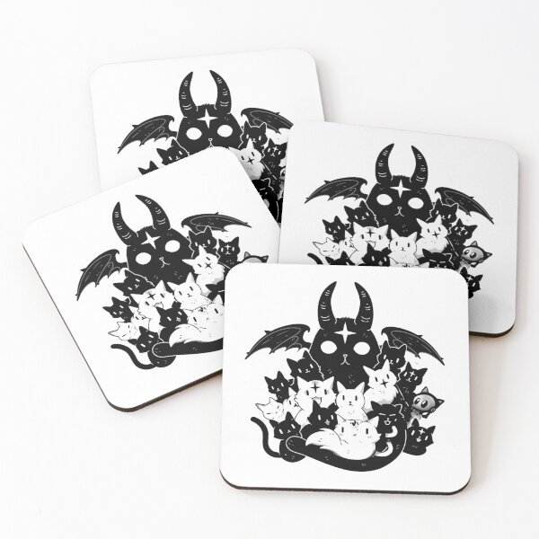 Item preview, Baphomet and the kitties designed and sold by MendaciousMina.