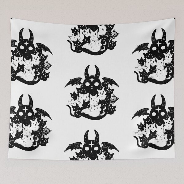 Item preview, Baphomet and the kitties designed and sold by MendaciousMina.