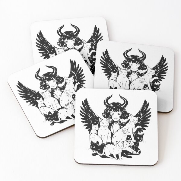 Item preview, Baphomet and the kitties designed and sold by MendaciousMina.