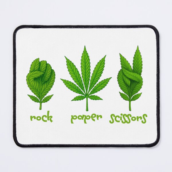 Item preview, Weed Leaf Rock Paper Scissors 420 Cannabis Culture designed and sold by Glmart.