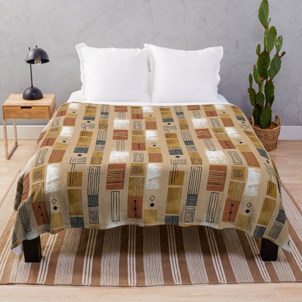 Item preview, West African Geometry in Clay and Indigo designed and sold by Moisky Patterns.