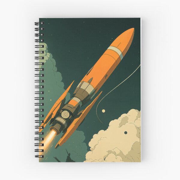 Item preview, Retro Titan – Orange Rocket Launch designed and sold by SuperNovaDesigns.