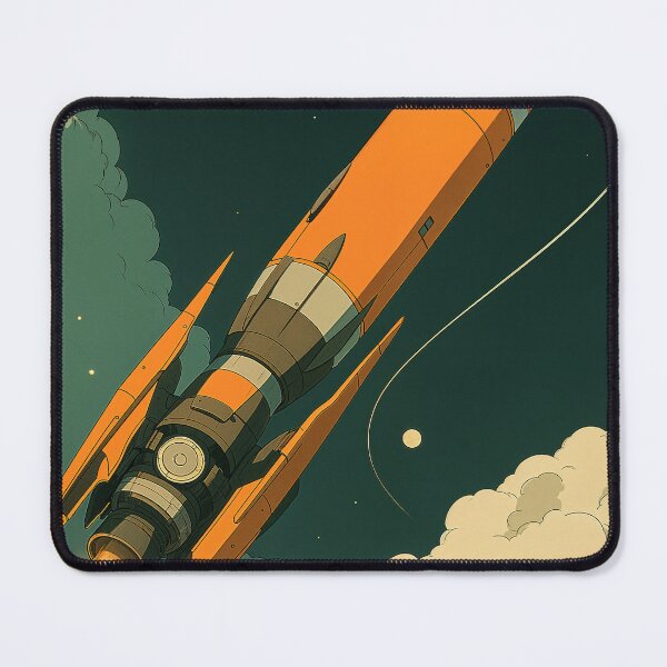 Item preview, Retro Titan – Orange Rocket Launch designed and sold by SuperNovaDesigns.