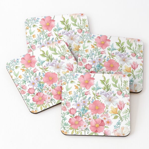 Item preview, Delicate Flowers and Green Leaves designed and sold by CoolPixels.