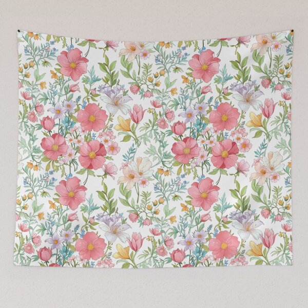 Item preview, Delicate Flowers and Green Leaves designed and sold by CoolPixels.