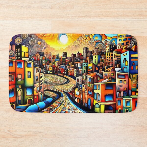 Item preview, Conurbation at sunset 1 designed and sold by George Hutton Hunter.