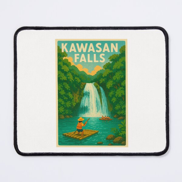 Item preview, Kawasan Falls Rafting Scene in Jungle Setting designed and sold by Places On Earth.