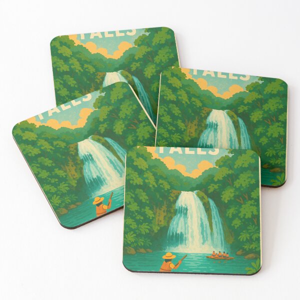 Item preview, Kawasan Falls Rafting Scene in Jungle Setting designed and sold by Places On Earth.