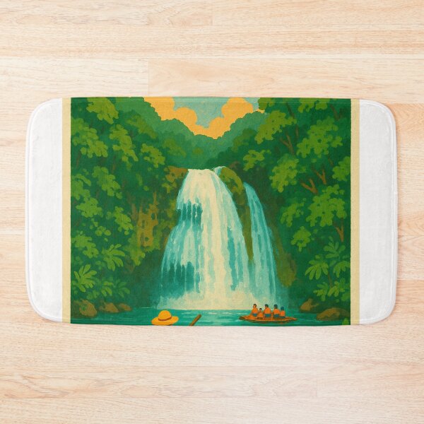 Item preview, Kawasan Falls Rafting Scene in Jungle Setting designed and sold by Places On Earth.