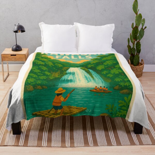 Item preview, Kawasan Falls Rafting Scene in Jungle Setting designed and sold by Places On Earth.