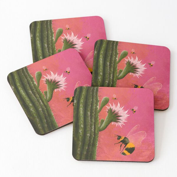 Item preview, Bloom Cactus Flower with Bee designed and sold by Anna Cohut.