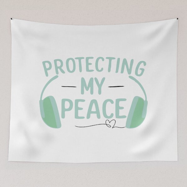 Item preview, Protecting My Peace Headphones for Sensory Needs & Neurodiversity Pride designed and sold by spooniecentral.