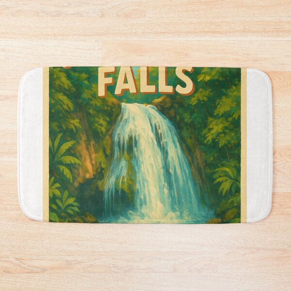 Item preview, Visit Kawasan Falls Poster with Canoe in Lagoon designed and sold by Places On Earth.