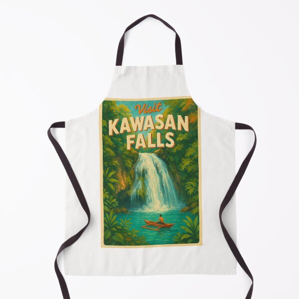 Item preview, Visit Kawasan Falls Poster with Canoe in Lagoon designed and sold by Places On Earth.