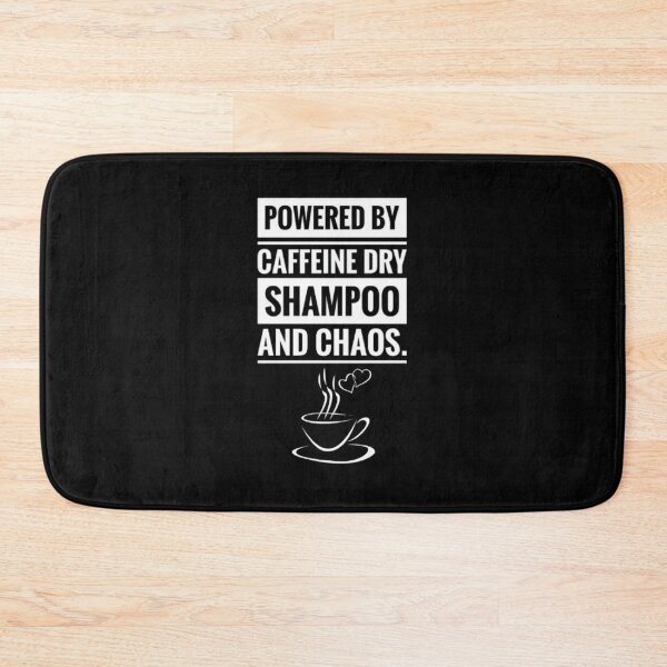Item preview, Funny Mom Life T-Shirt - Powered By Caffeine Dry Shampoo And Chaos Tee designed and sold by Wisaka.